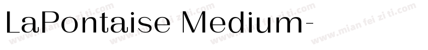 LaPontaise Medium字体转换